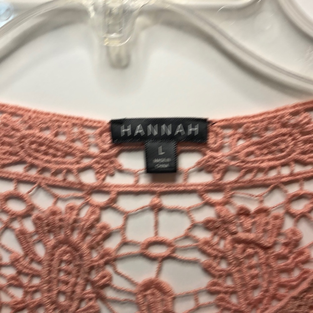 Hannah Women's Crocheted top Size Large - Picture 3 of 7